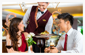 People at restaurant
